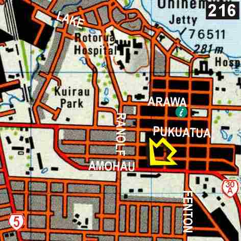 Map - Spa Lodge Backpackers