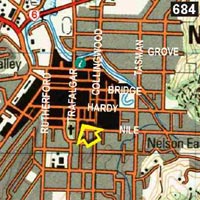 Map - the INNBetween Lodge & Backpackers